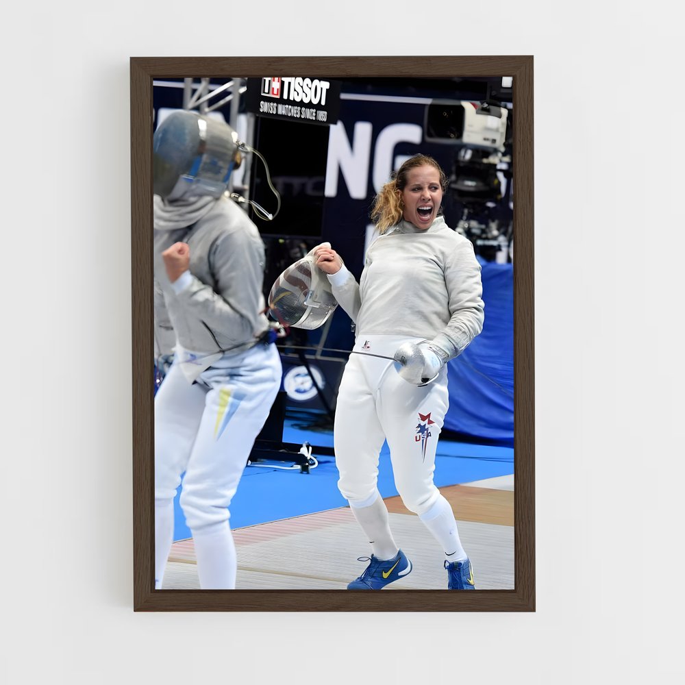 Poster Mariel de zagunis – affiche Escrime (vue 5)